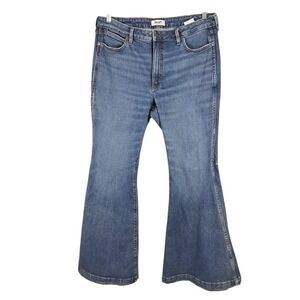 Wrangler Blue Wide Leg Jeans - Mid Wash Flare